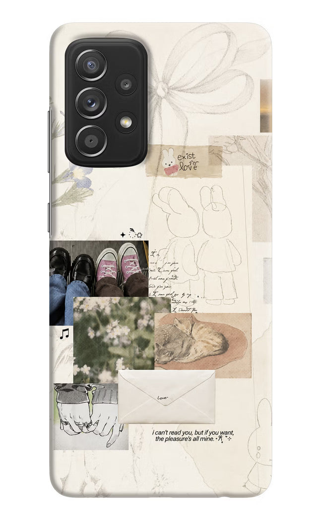 Soft Aesthetic Samsung A52/A52s 5G Hard Case Back Cover by Casekaro