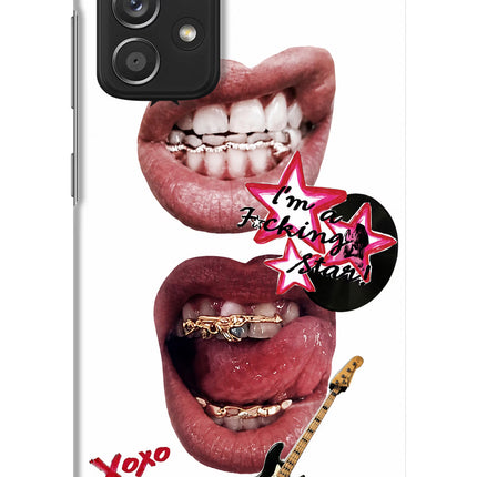 Rockstar Samsung A52/A52s 5G Hard Case Back Cover by Casekaro