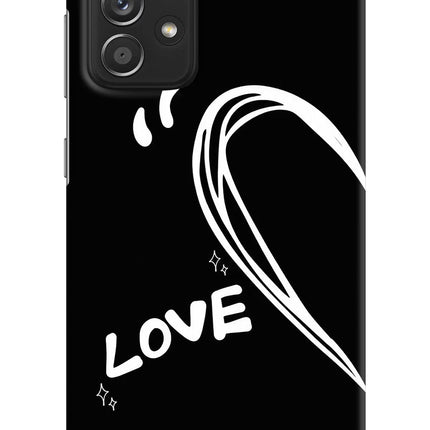Love Line Samsung A52/A52s 5G Hard Case Back Cover by Casekaro