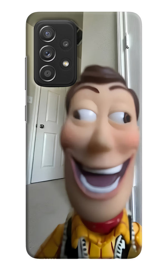 Side Eye Woody Samsung A52/A52s 5G Hard Case Back Cover by Casekaro