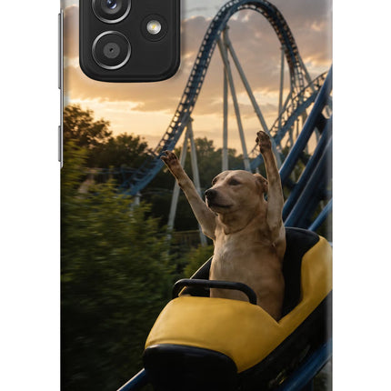 Rollercoaster Dog Samsung A52/A52s 5G Hard Case Back Cover by Casekaro