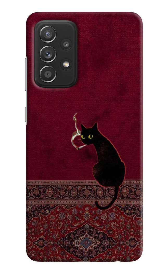 Midnight Cat Samsung A52/A52s 5G Hard Case Back Cover by Casekaro