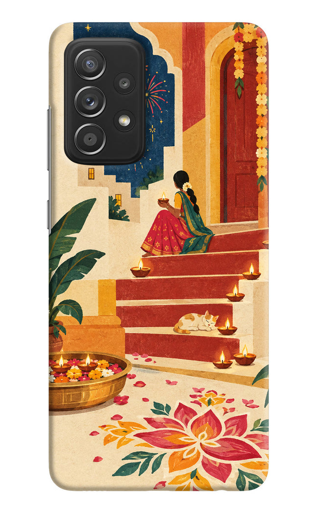 Diwali Rangoli Samsung A52/A52s 5G Hard Case Back Cover by Casekaro
