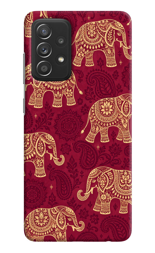 Maroon Elephant Samsung A52/A52s 5G Hard Case Back Cover by Casekaro
