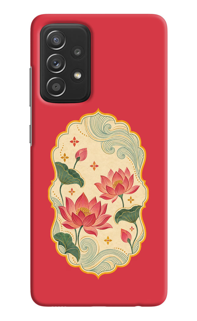 Pink Lotus Samsung A52/A52s 5G Hard Case Back Cover by Casekaro