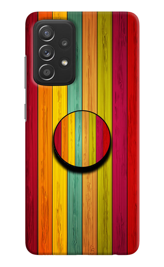 Multicolor Wooden Samsung A52/A52s 5G Pop Case by Casekaro