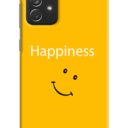 Happiness With Smiley Samsung A72 Hard Case Back Cover by Casekaro