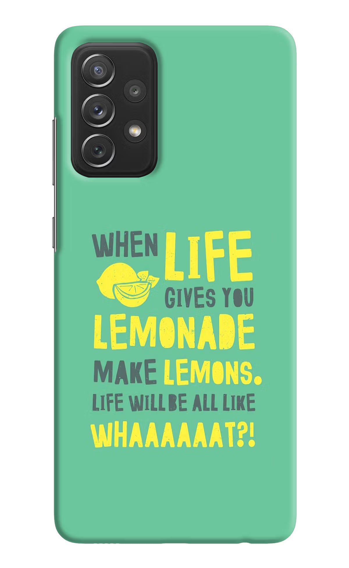 Quote Samsung A72 Hard Case Back Cover by Casekaro