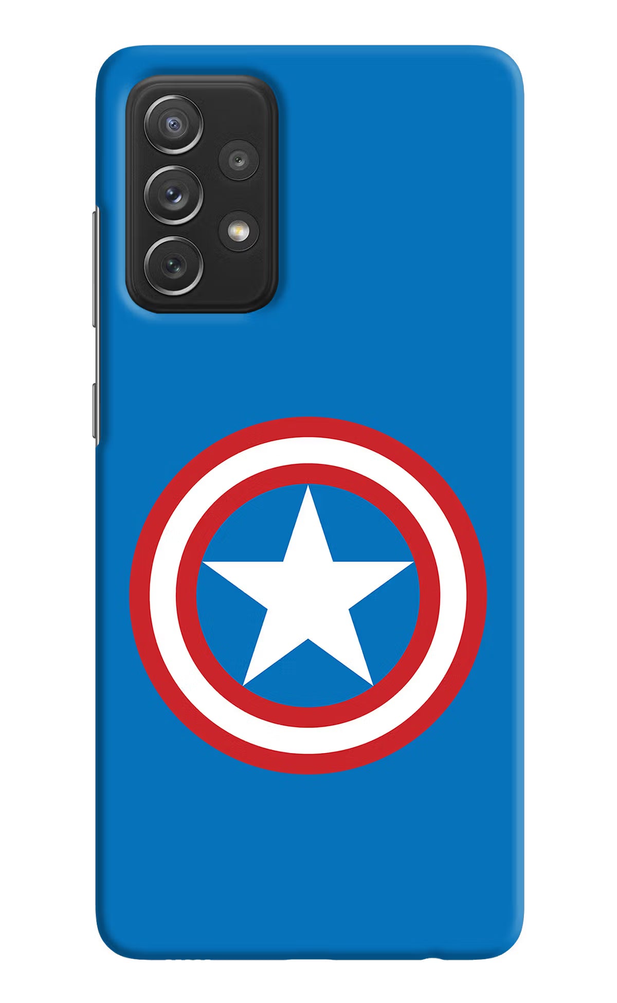 Captain America Logo Samsung A72 Hard Case Back Cover by Casekaro