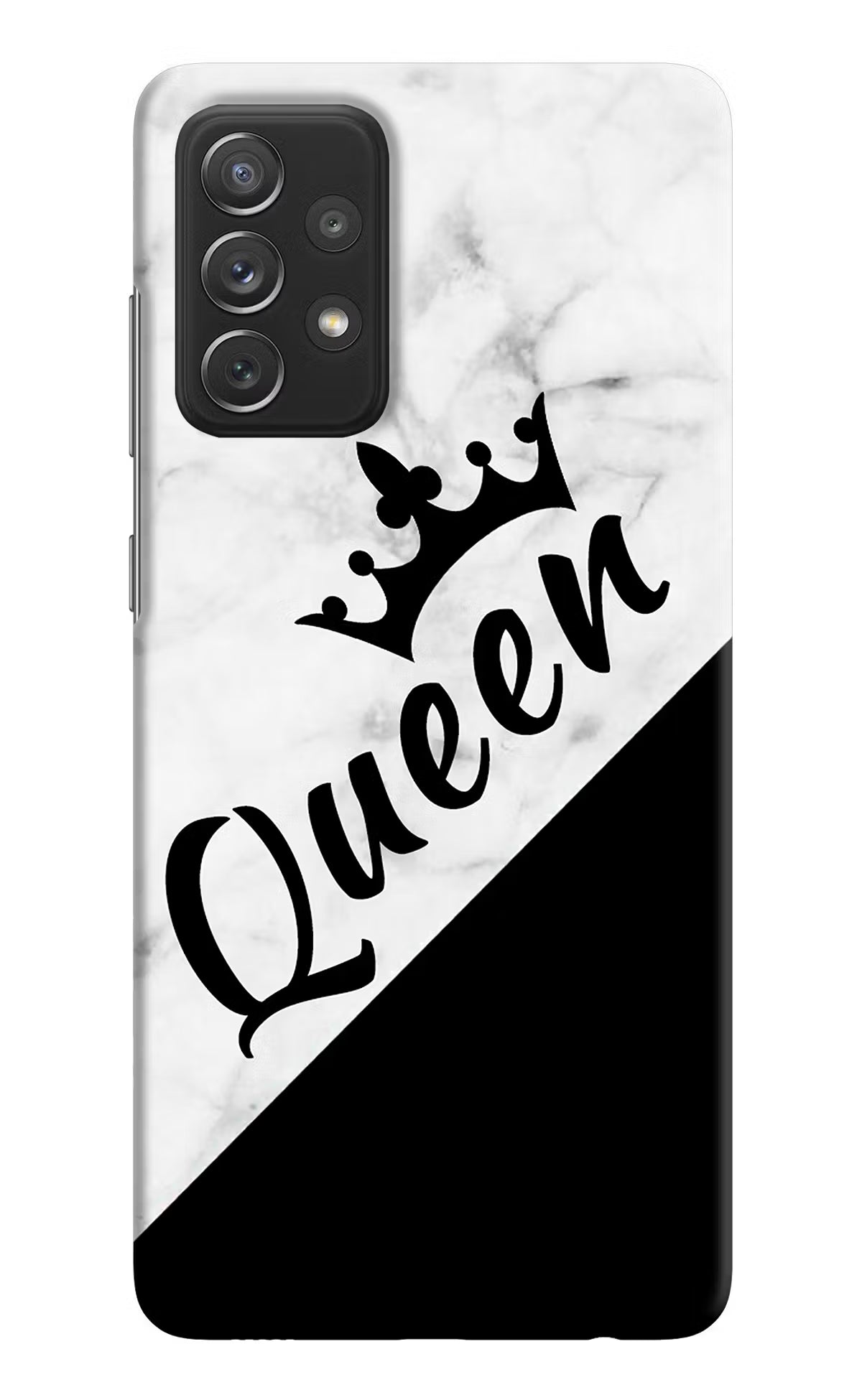 Queen Samsung A72 Hard Case Back Cover by Casekaro