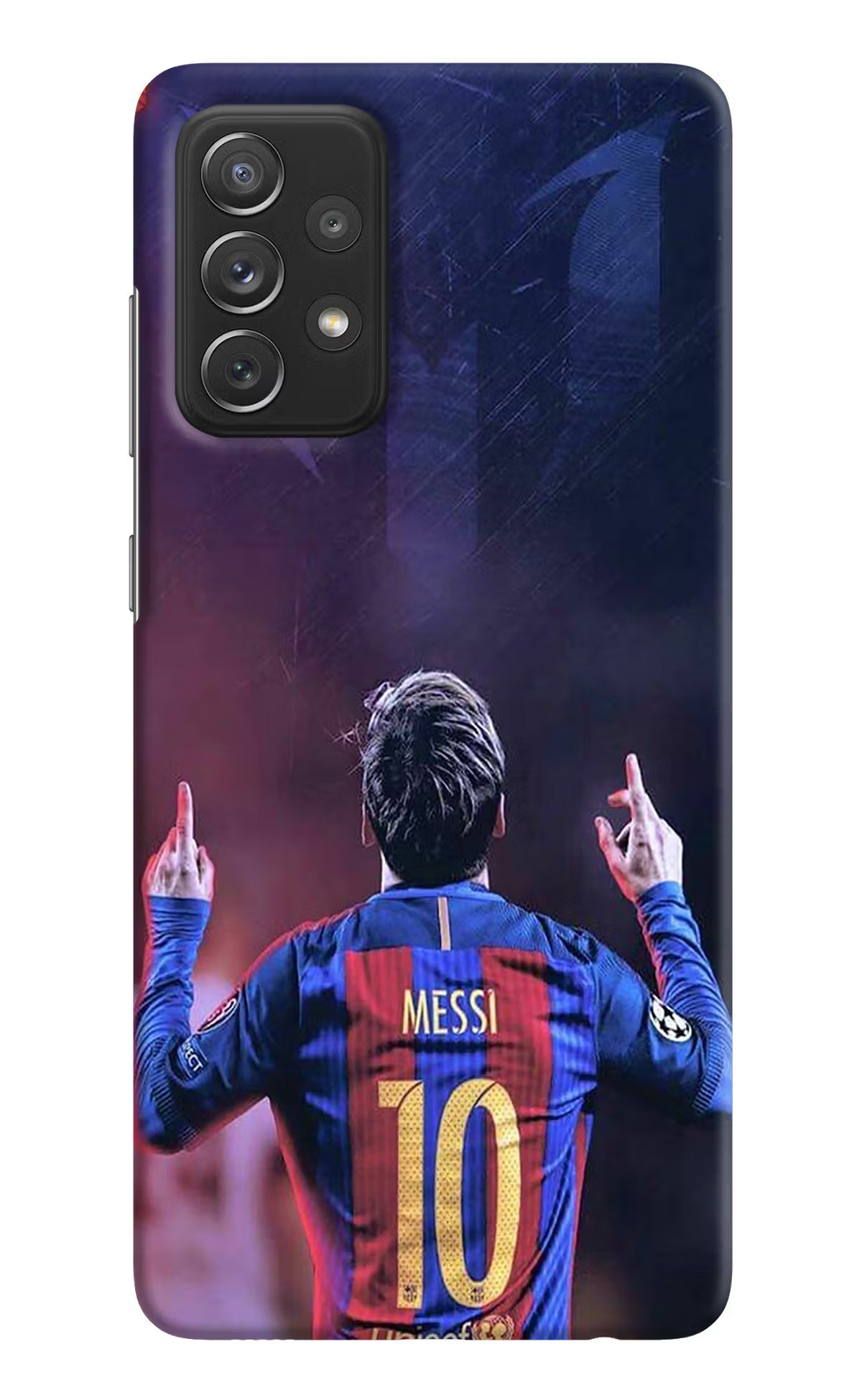 Messi Samsung A72 Hard Case Back Cover by Casekaro