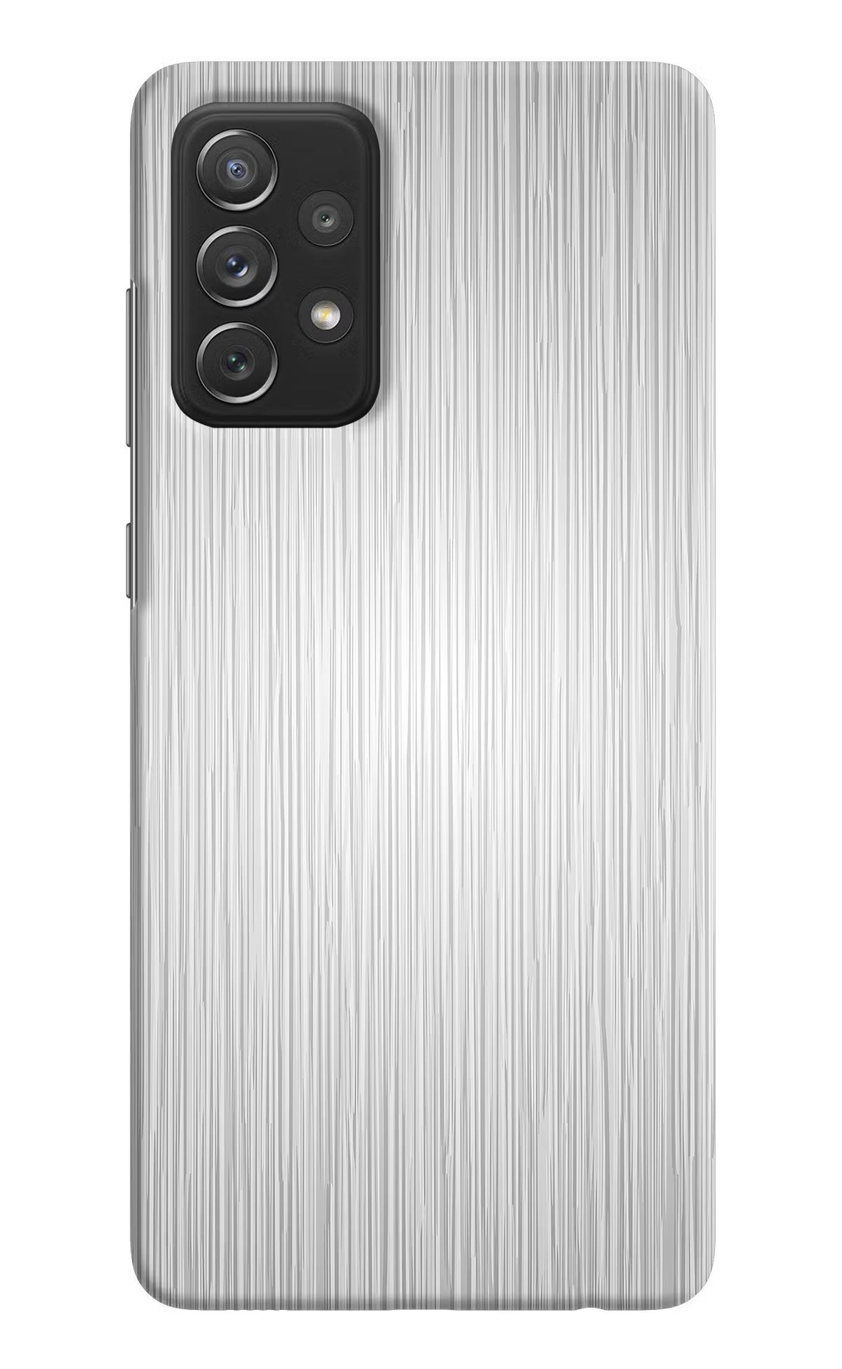 Wooden Grey Texture Samsung A72 Hard Case Back Cover by Casekaro