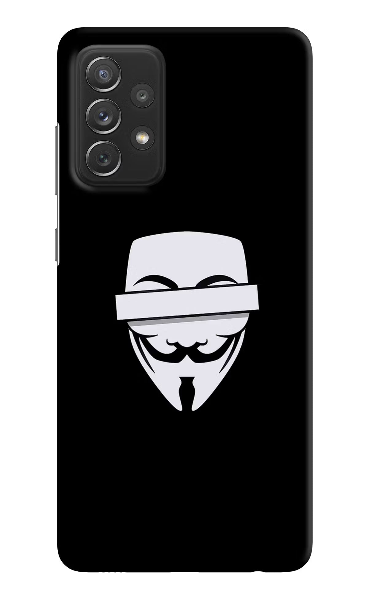 Anonymous Face Samsung A72 Hard Case Back Cover by Casekaro