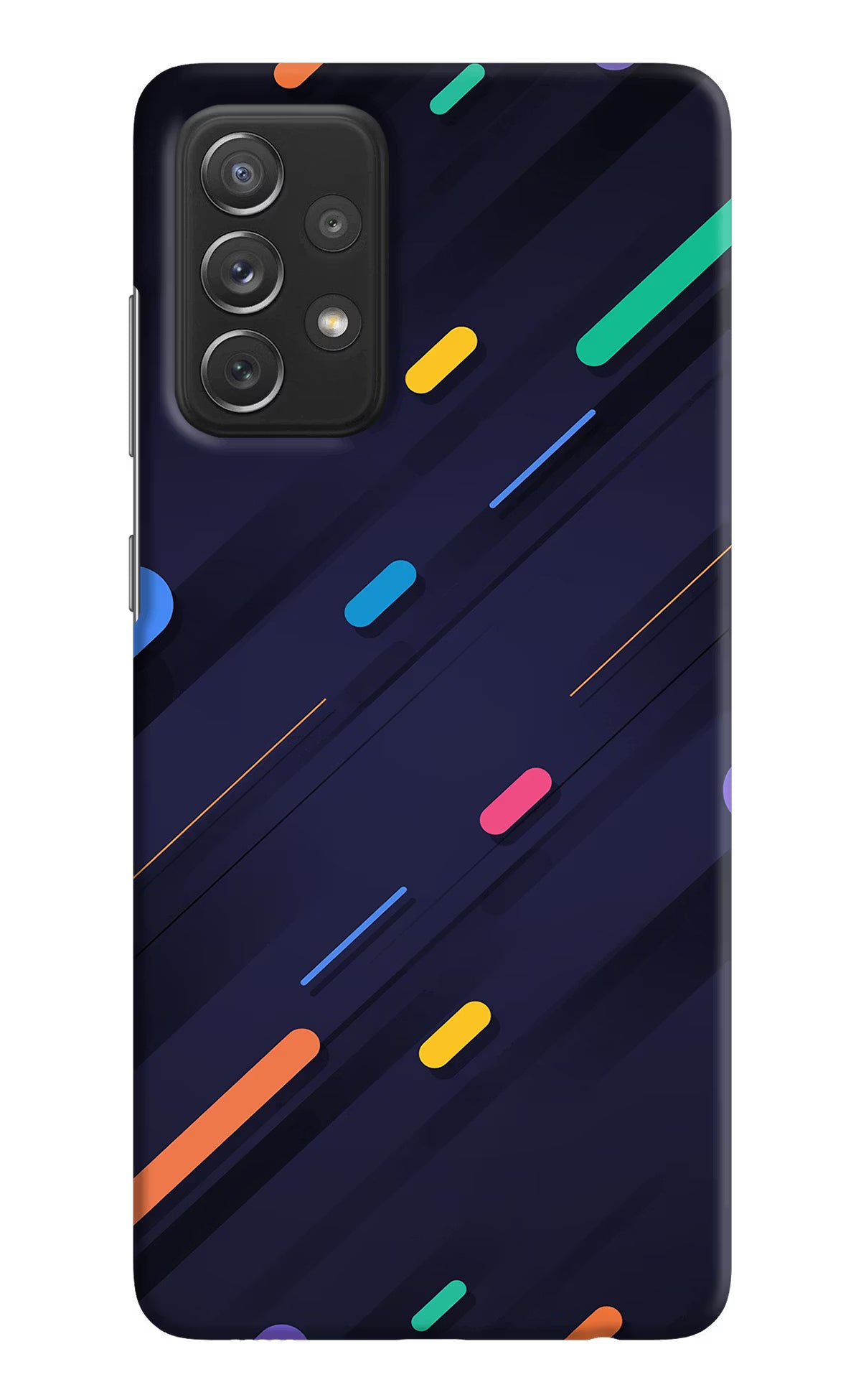 Abstract Design Samsung A72 Hard Case Back Cover by Casekaro