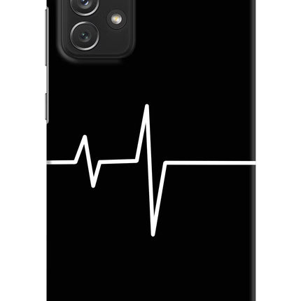 Heart Beats Samsung A72 Hard Case Back Cover by Casekaro