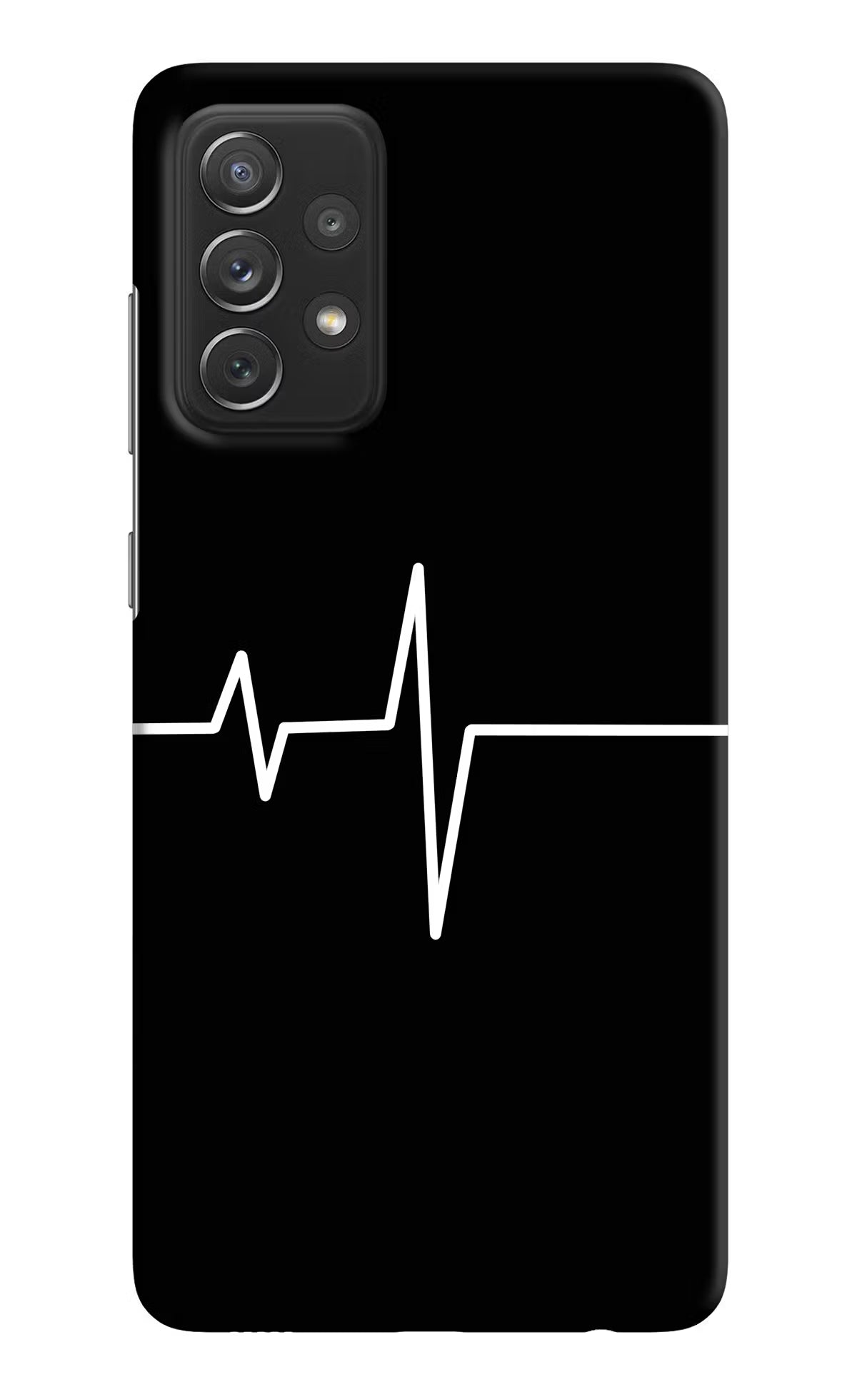 Heart Beats Samsung A72 Hard Case Back Cover by Casekaro