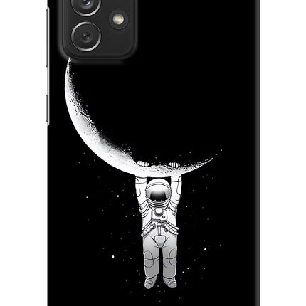 Moon Space Samsung A72 Hard Case Back Cover by Casekaro