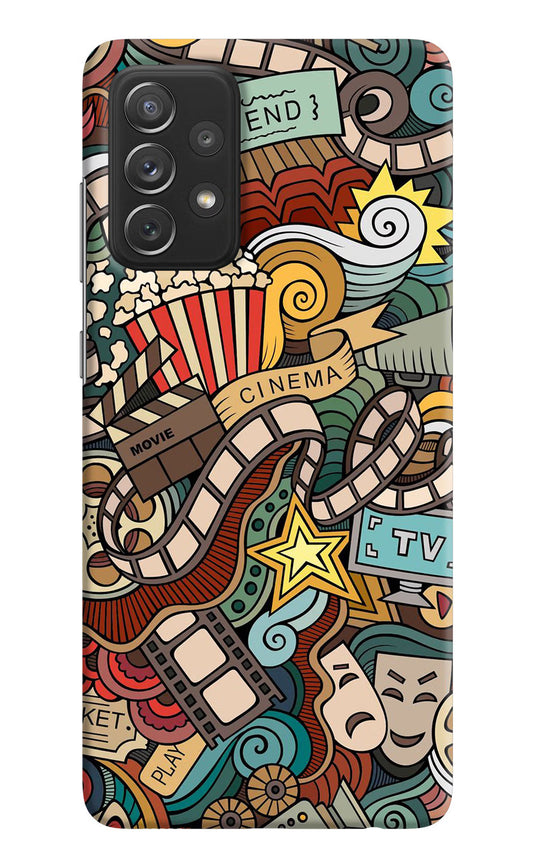 Cinema Abstract Samsung A72 Hard Case Back Cover by Casekaro