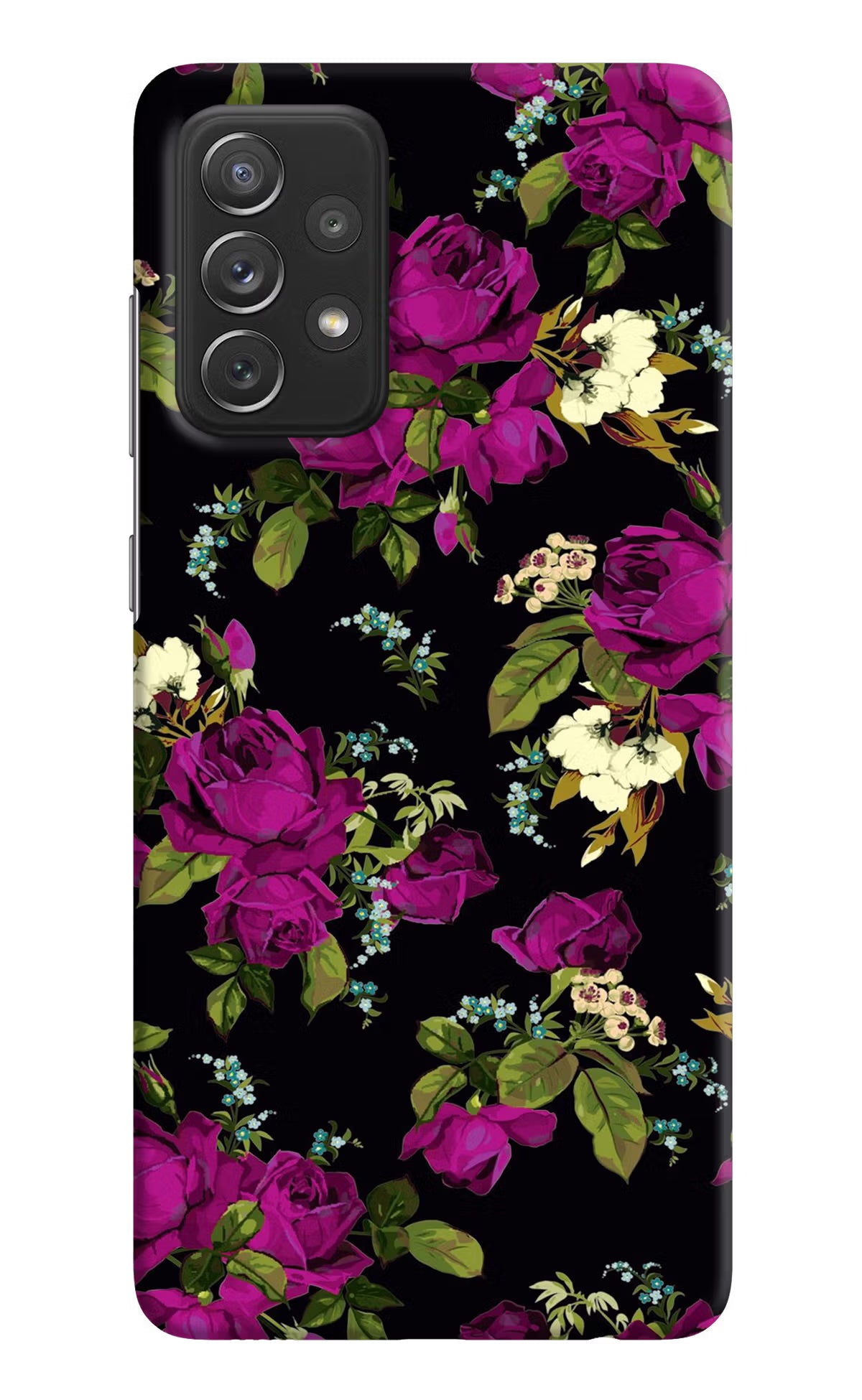 Flowers Samsung A72 Hard Case Back Cover by Casekaro