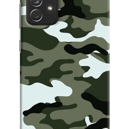 Camouflage Samsung A72 Hard Case Back Cover by Casekaro