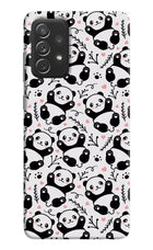 Cute Panda Samsung A72 Hard Case Back Cover by Casekaro