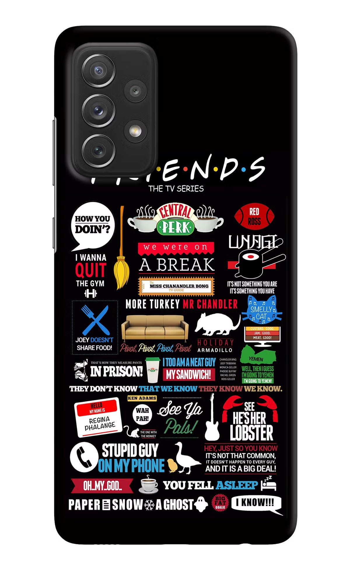 FRIENDS Samsung A72 Hard Case Back Cover by Casekaro