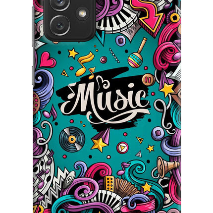 Music Graffiti Samsung A72 Hard Case Back Cover by Casekaro