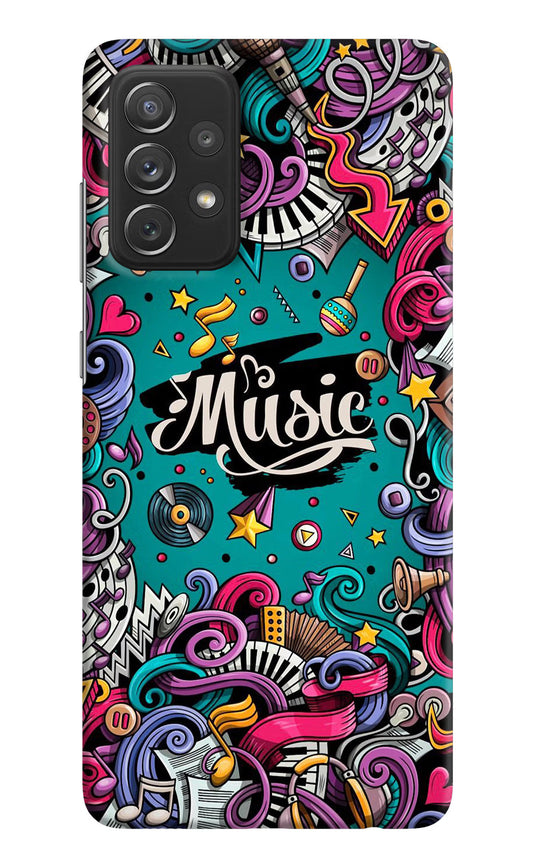 Music Graffiti Samsung A72 Hard Case Back Cover by Casekaro