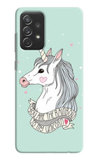 Unicorn Wallpaper Samsung A72 Hard Case Back Cover by Casekaro