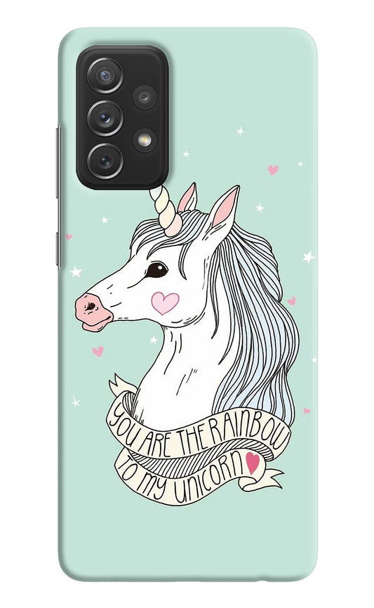 Unicorn Wallpaper Samsung A72 Hard Case Back Cover by Casekaro