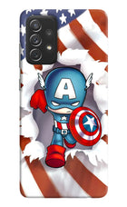 Captain America Samsung A72 Hard Case Back Cover by Casekaro