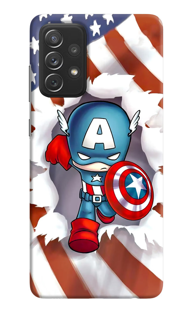 Captain America Samsung A72 Hard Case Back Cover by Casekaro