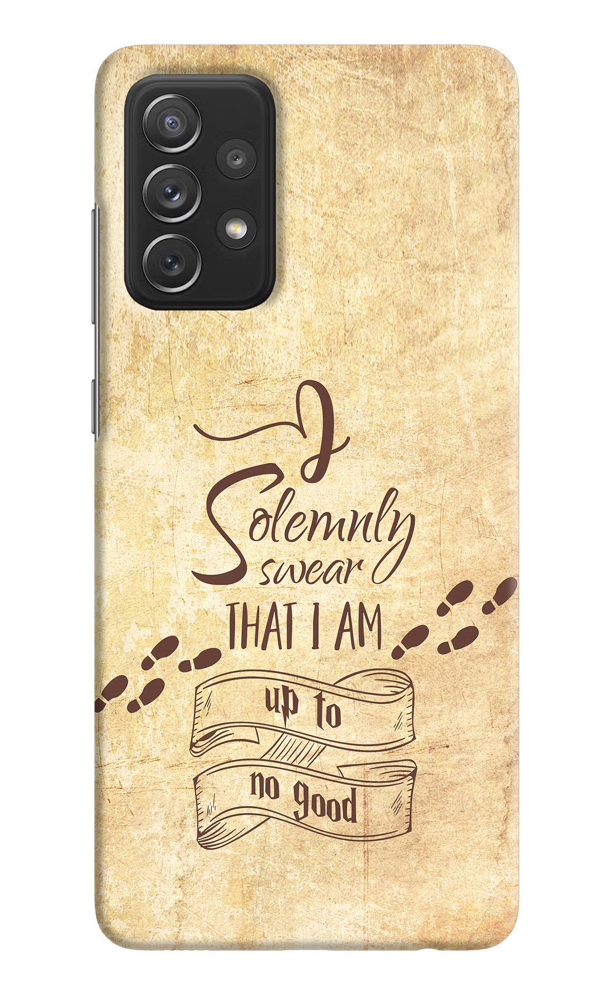 I Solemnly swear that i up to no good Samsung A72 Hard Case Back Cover by Casekaro