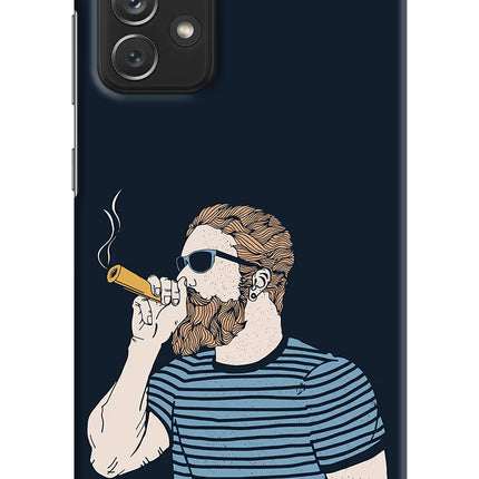 Smoking Samsung A72 Hard Case Back Cover by Casekaro
