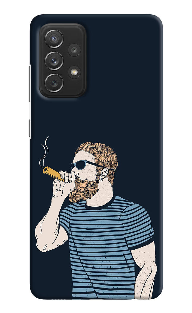 Smoking Samsung A72 Hard Case Back Cover by Casekaro