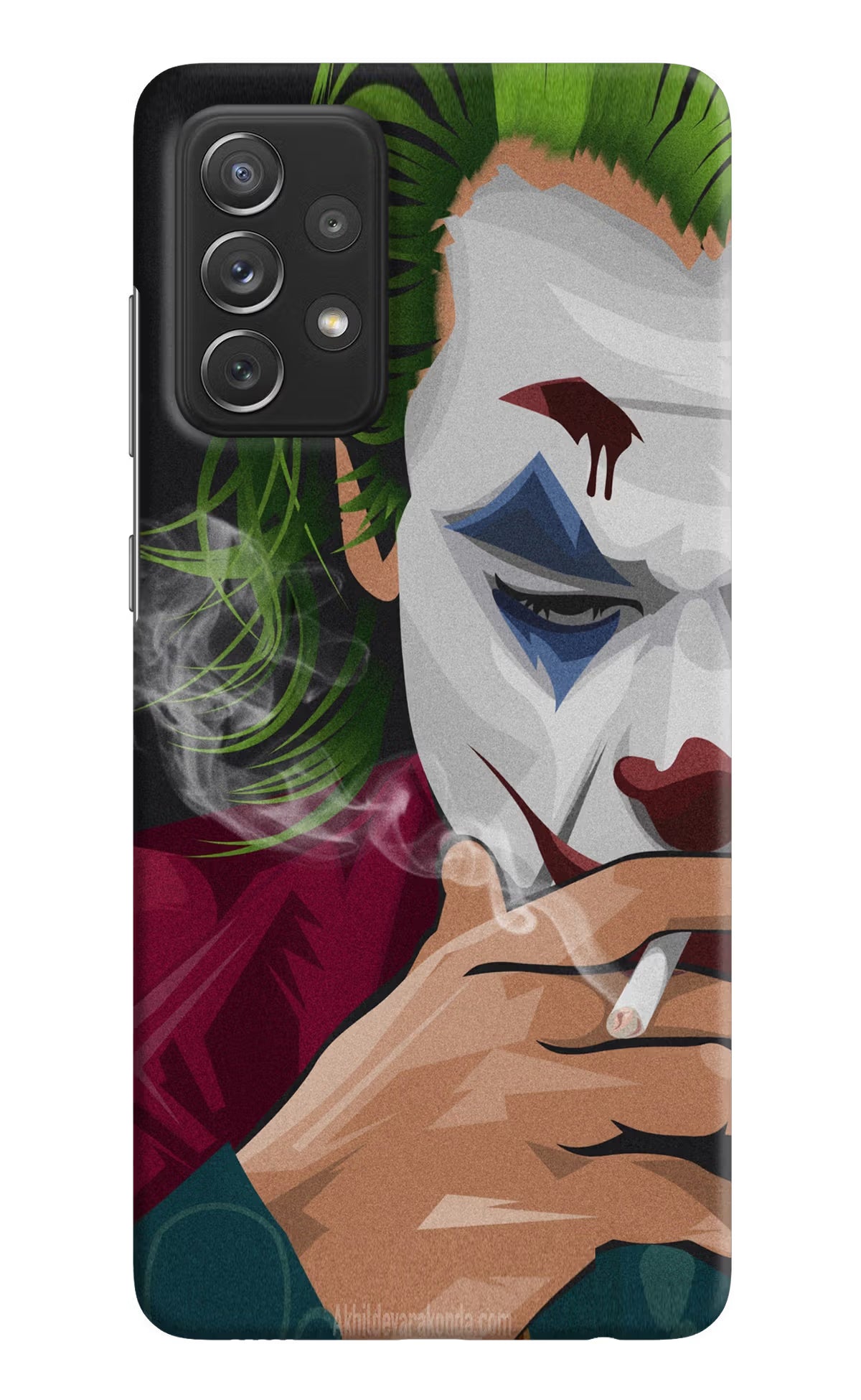 Joker Smoking Samsung A72 Hard Case Back Cover by Casekaro