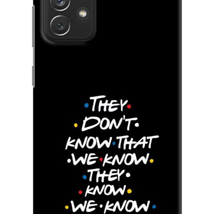 FRIENDS Dialogue Samsung A72 Hard Case Back Cover by Casekaro