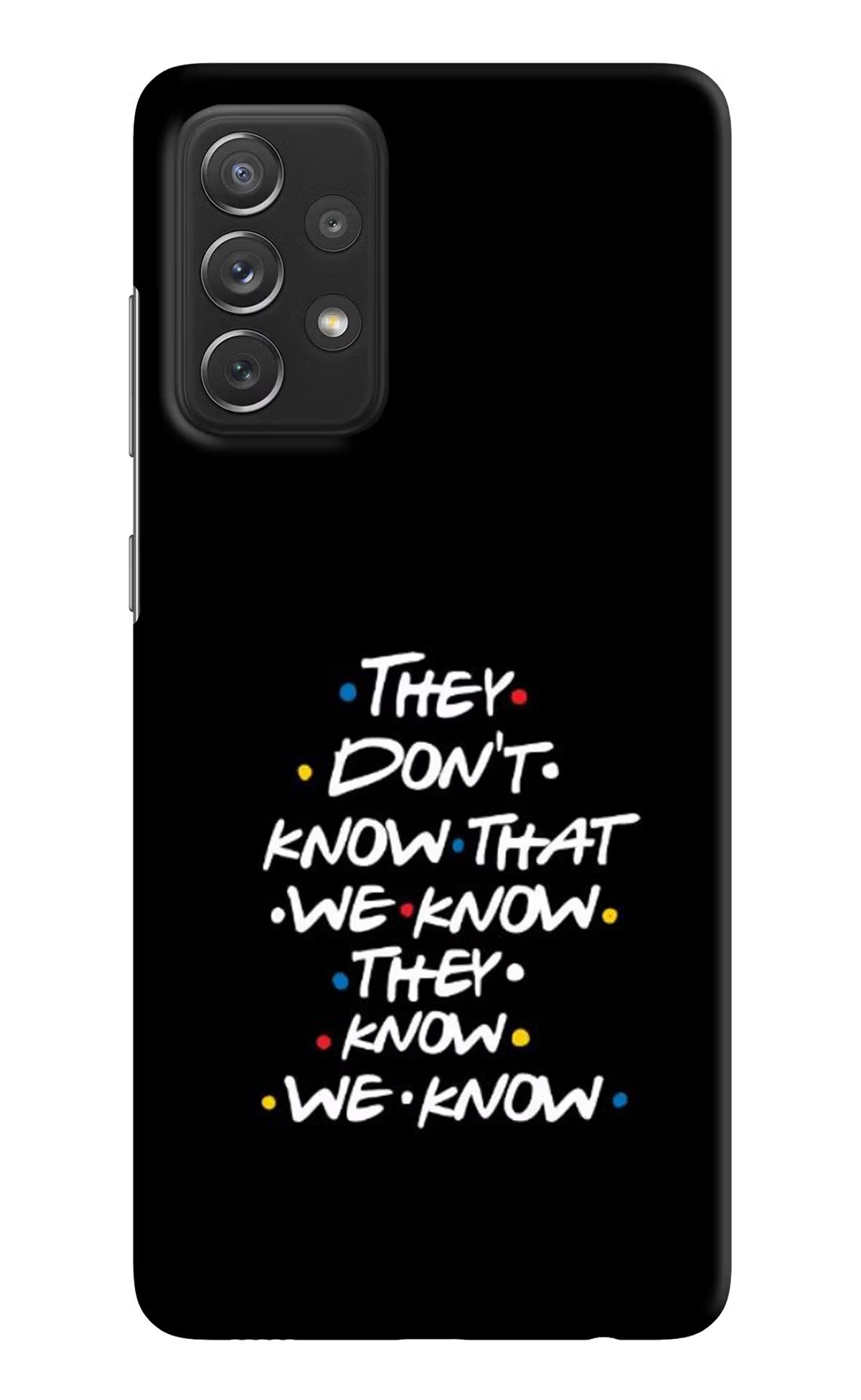 FRIENDS Dialogue Samsung A72 Hard Case Back Cover by Casekaro