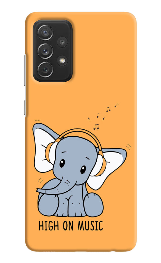 High On Music Samsung A72 Hard Case Back Cover by Casekaro
