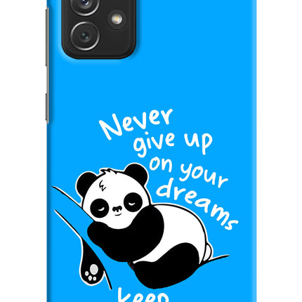 Keep Sleeping Samsung A72 Hard Case Back Cover by Casekaro