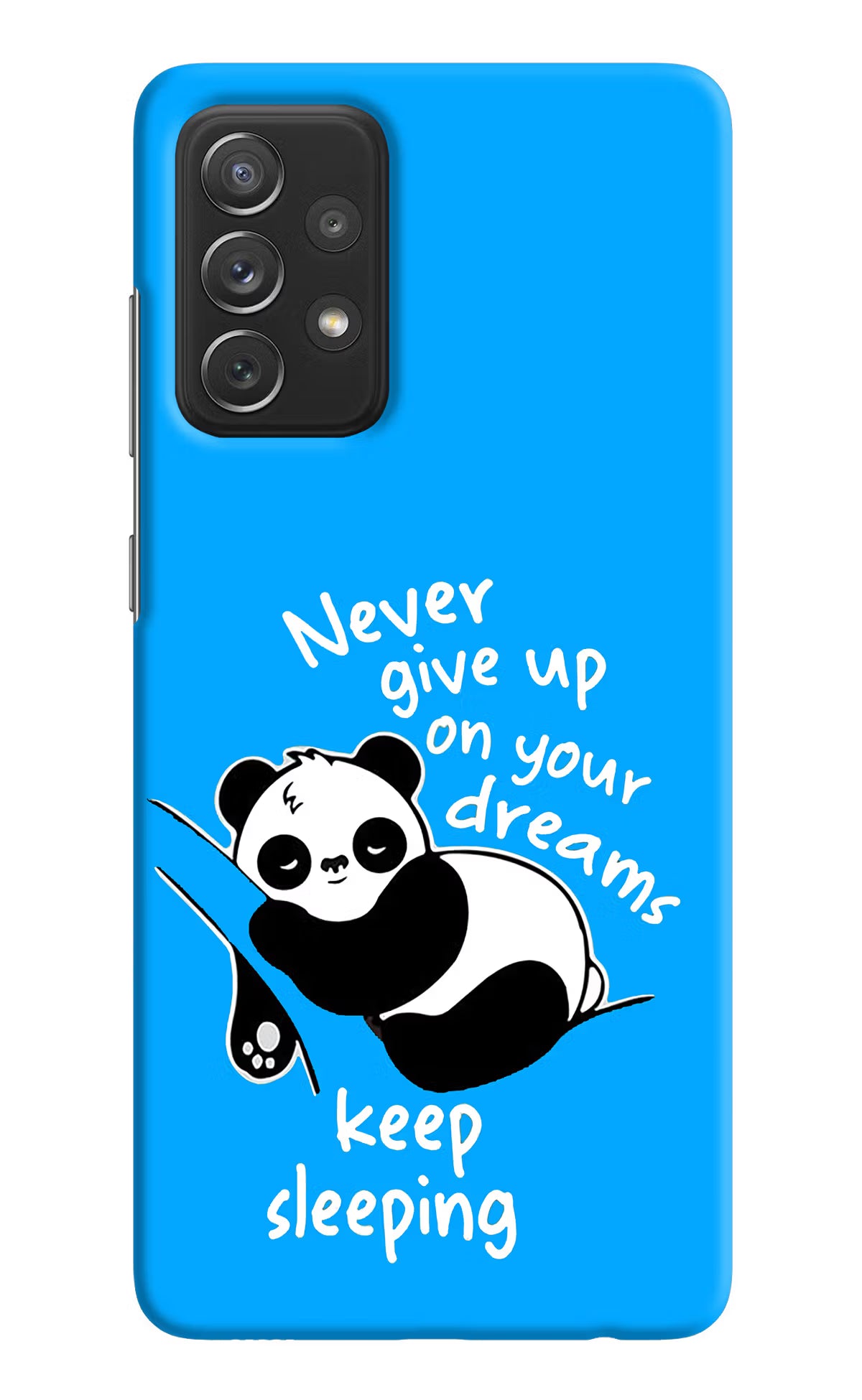 Keep Sleeping Samsung A72 Hard Case Back Cover by Casekaro