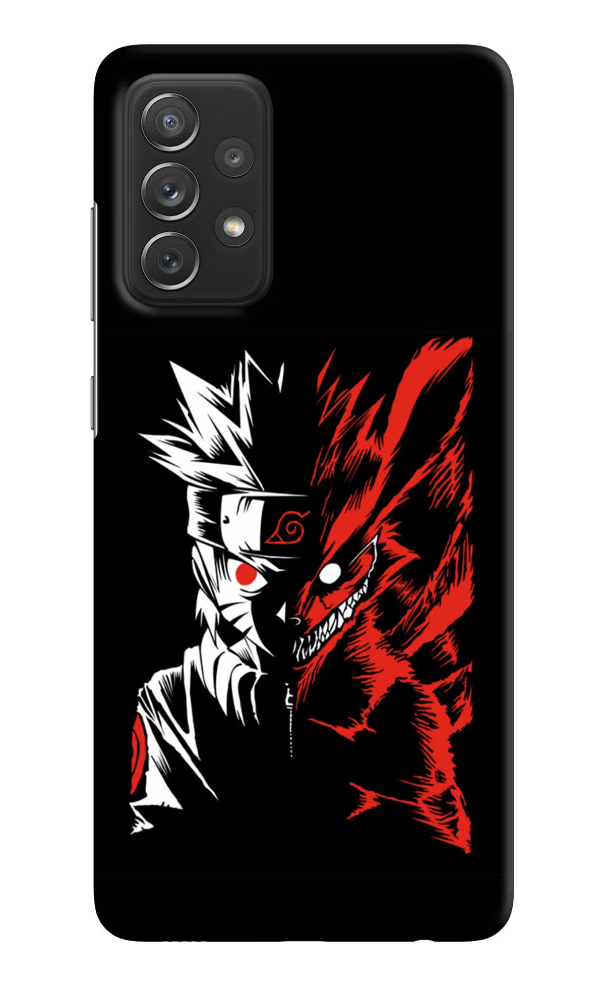 Naruto Two Face Samsung A72 Hard Case Back Cover by Casekaro