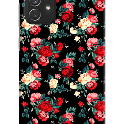 Rose Pattern Samsung A72 Hard Case Back Cover by Casekaro