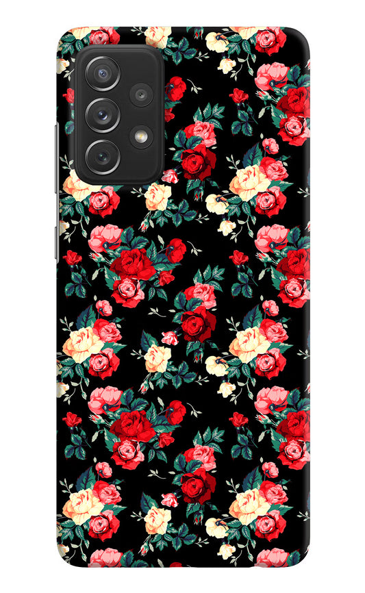 Rose Pattern Samsung A72 Hard Case Back Cover by Casekaro