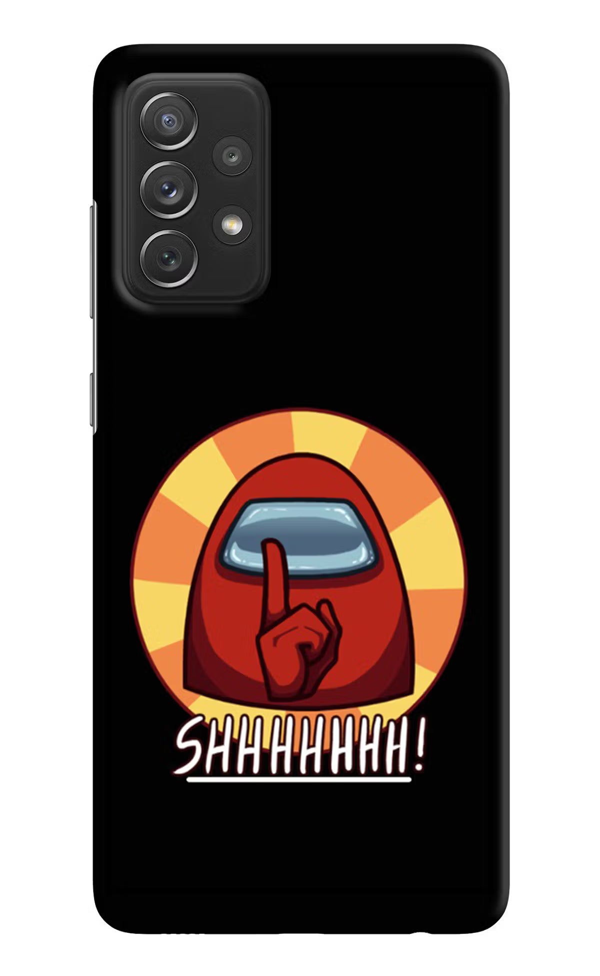 Among Us Shhh! Samsung A72 Hard Case Back Cover by Casekaro