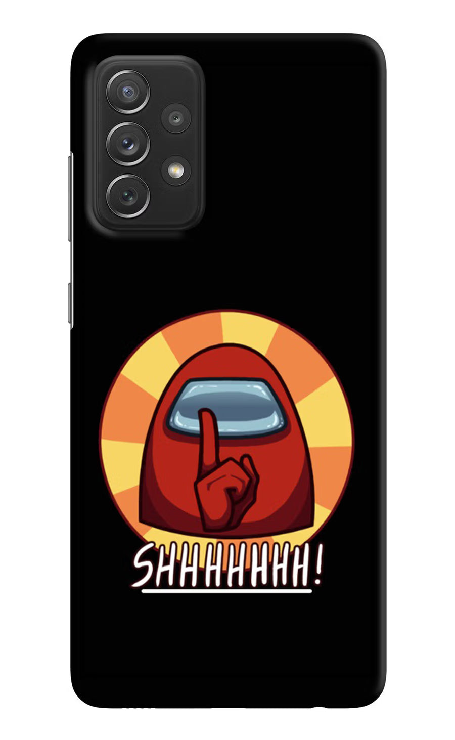 Among Us Shhh! Samsung A72 Back Cover, Hard case