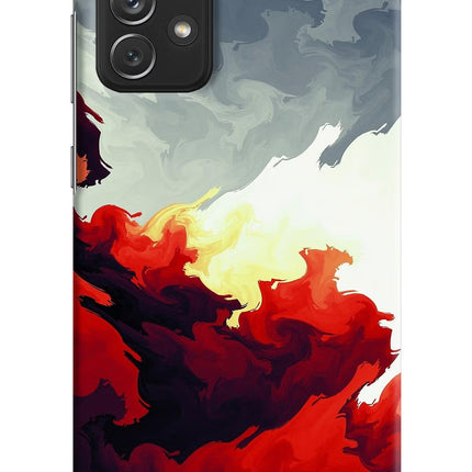 Fire Cloud Samsung A72 Hard Case Back Cover by Casekaro