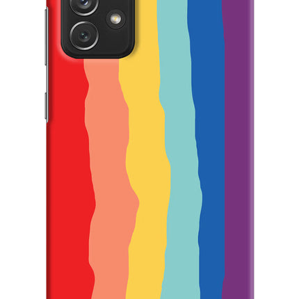 Rainbow Samsung A72 Hard Case Back Cover by Casekaro