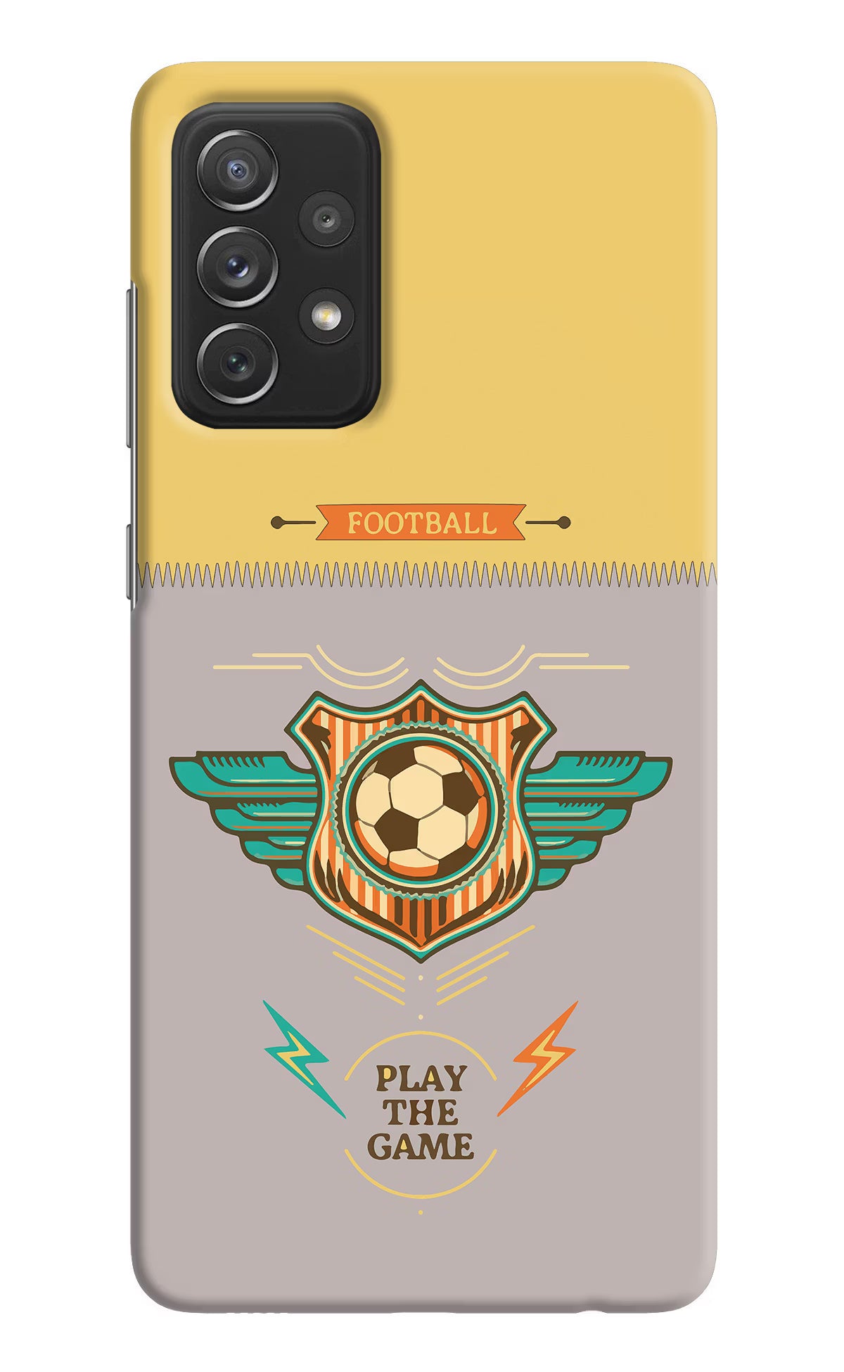 Football Samsung A72 Hard Case Back Cover by Casekaro