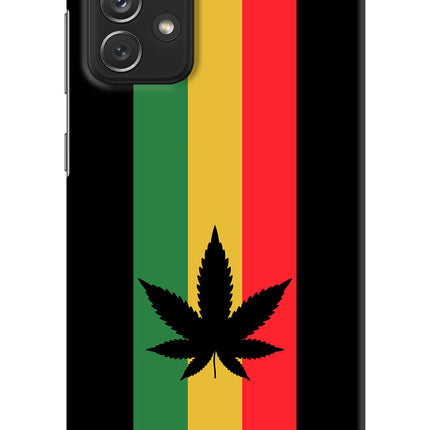 Weed Flag Samsung A72 Hard Case Back Cover by Casekaro